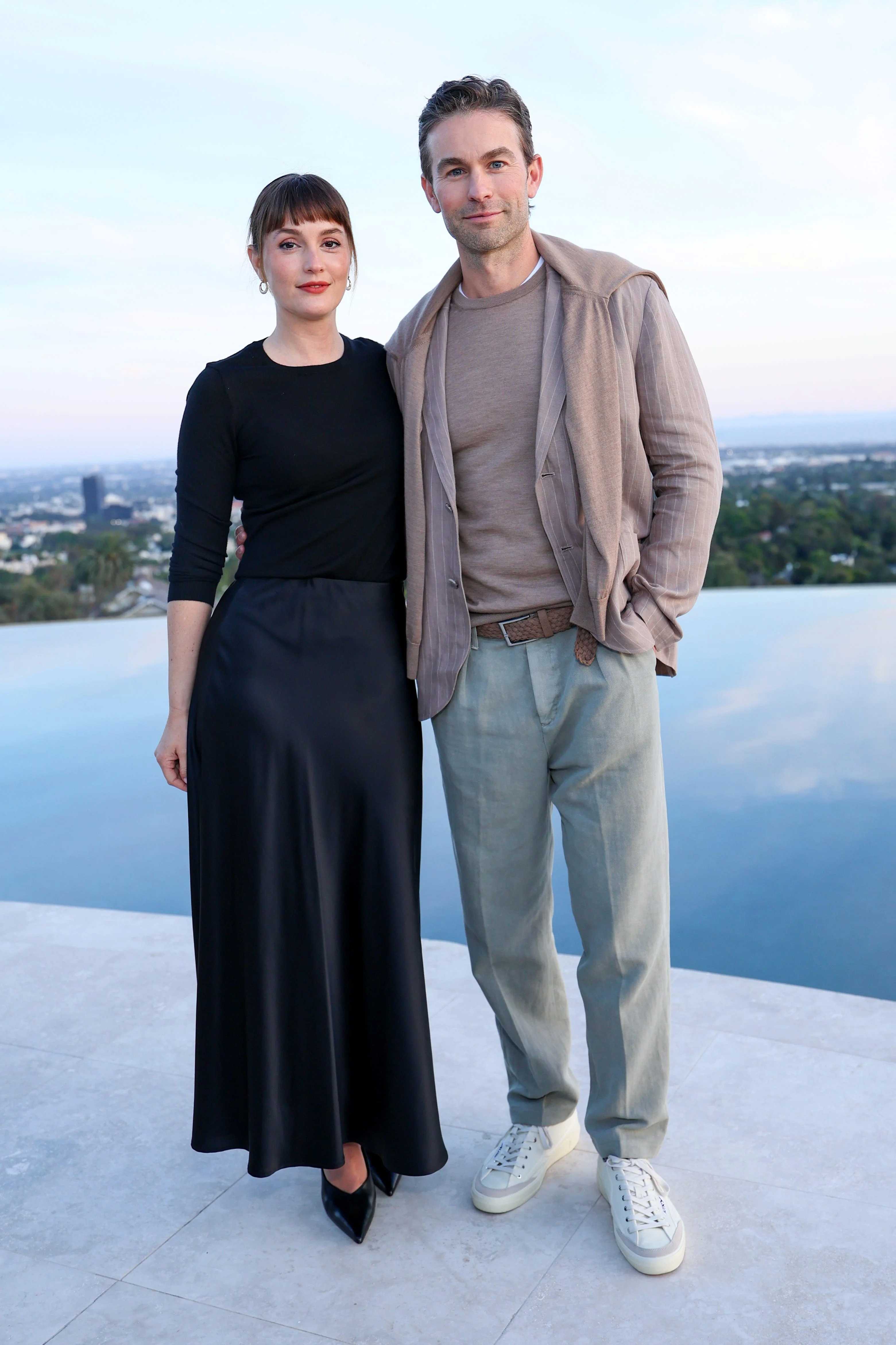Leighton Meester et Chace Crawford au dîner Falconeri